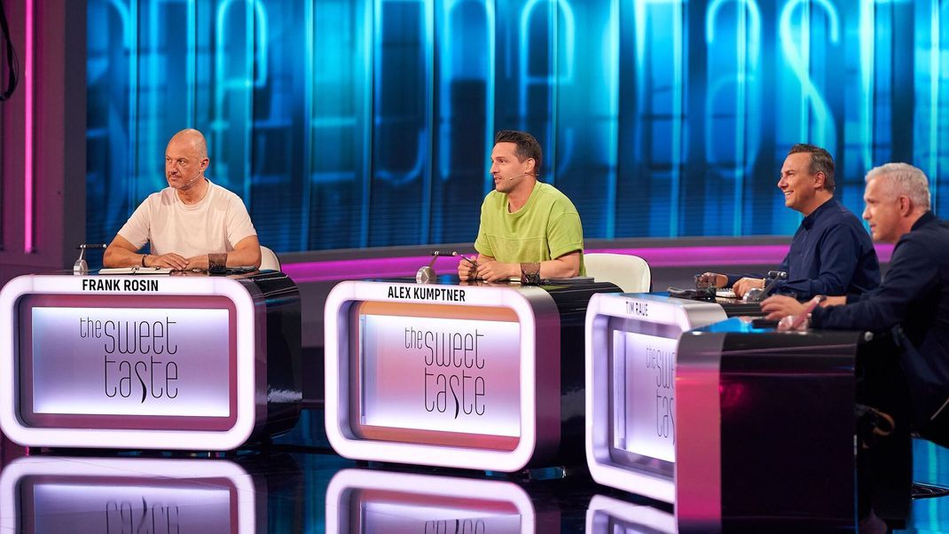 Die Jury von "The sweet Taste" 2023: Frank Rosin, Alexander Kumptner, Tim Raue und Alexander Herrmann
