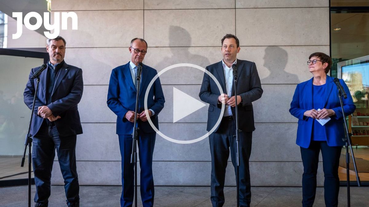 Markus Söder, Friedrich Merz, Lars Klingbeil, Saskia Esken