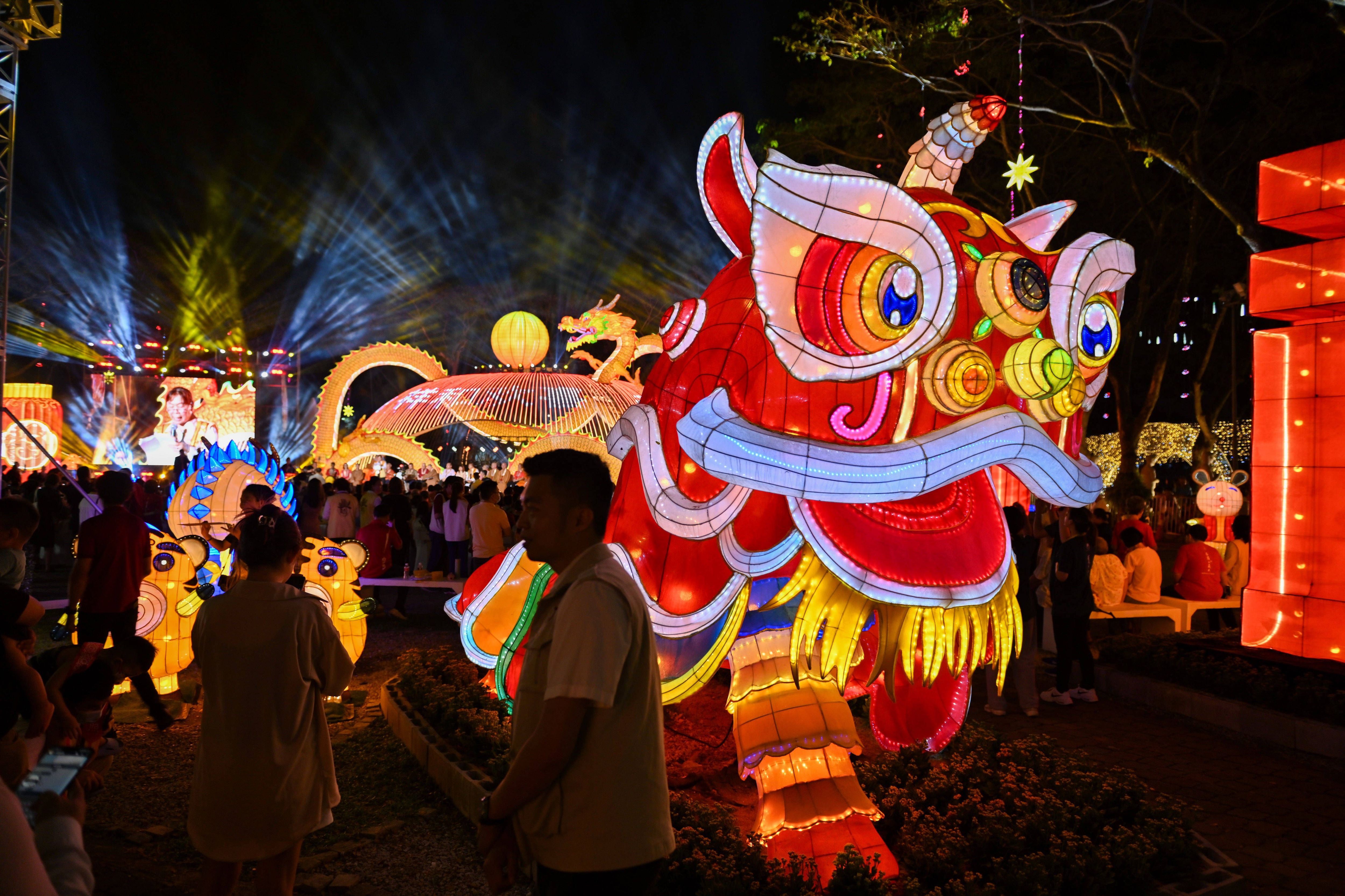 Laternenshow in Kuala Lumpur (Malaysien)