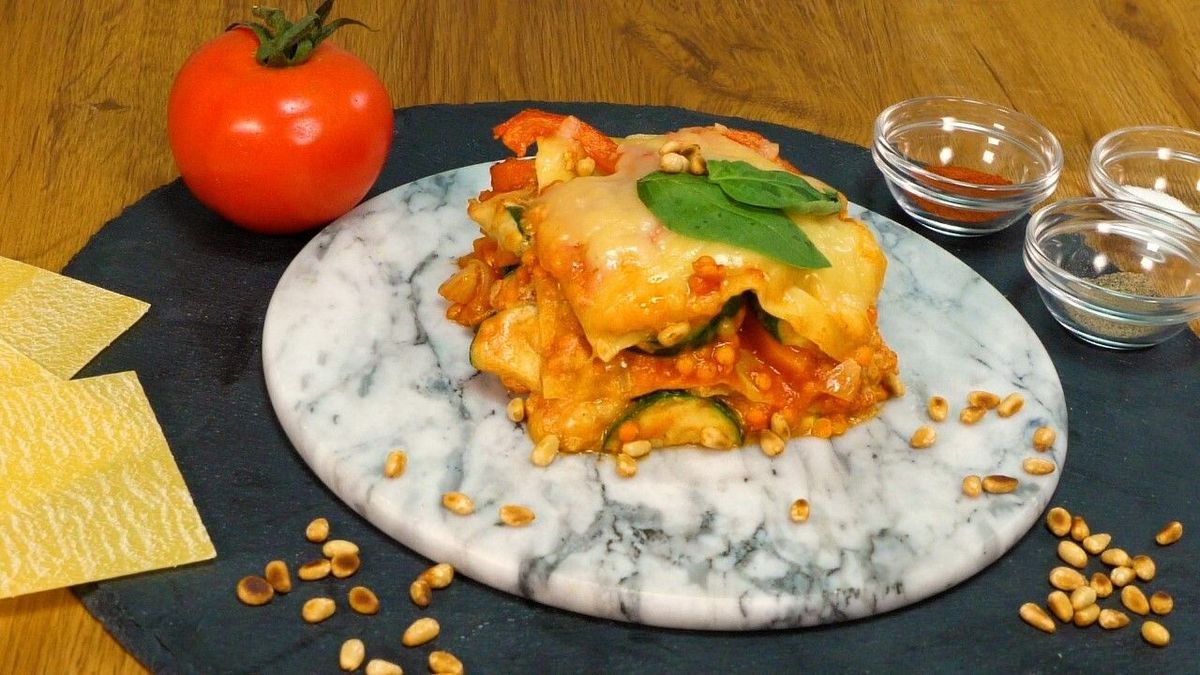 Rezept: Vegane Linsen-Lasagne