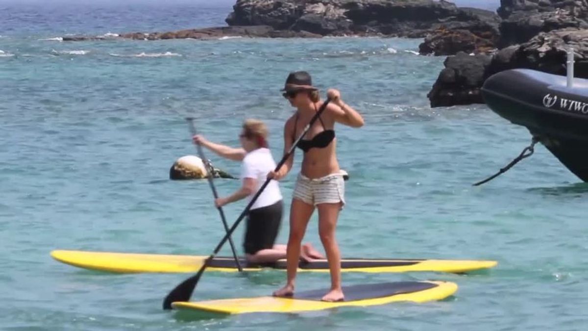 Stars im Paddle-Board-Fieber